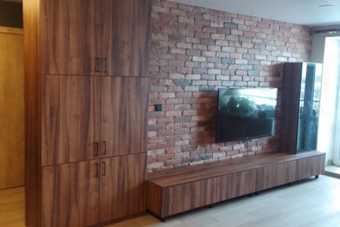 шкаф со складным столом и тумба под тв