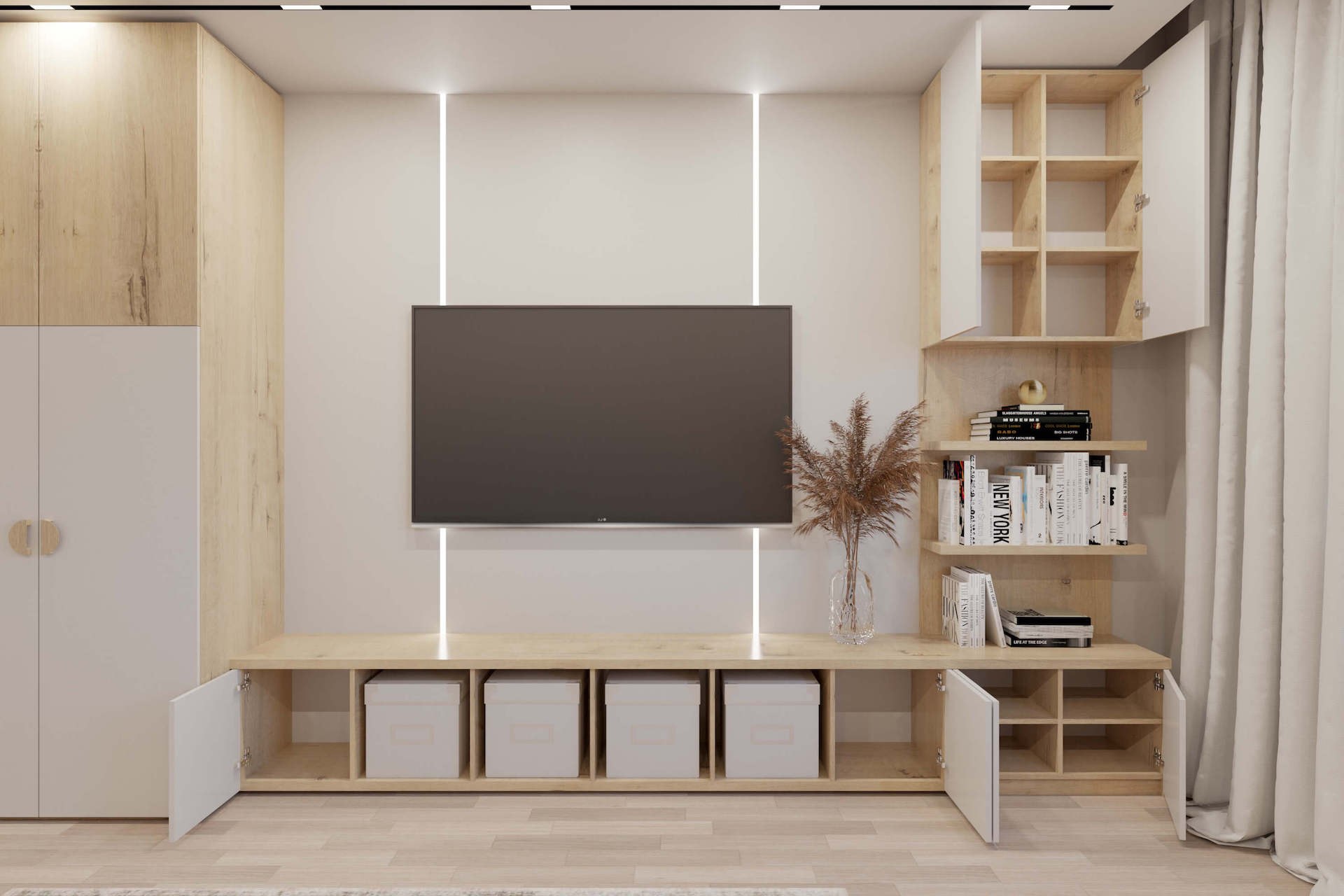 Стенка в спальне Дивия