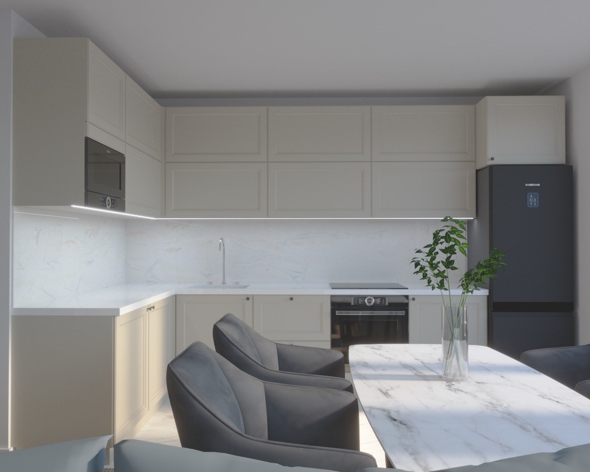 Мебель для комнаты совмещенная кухня и гостиная