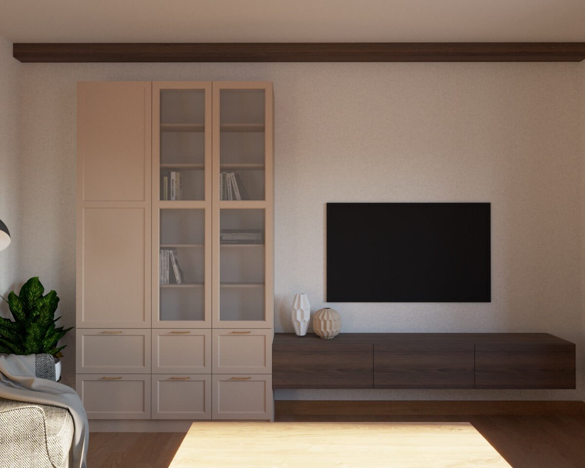 Комплект мебели для гостиной из ЛДСП фото