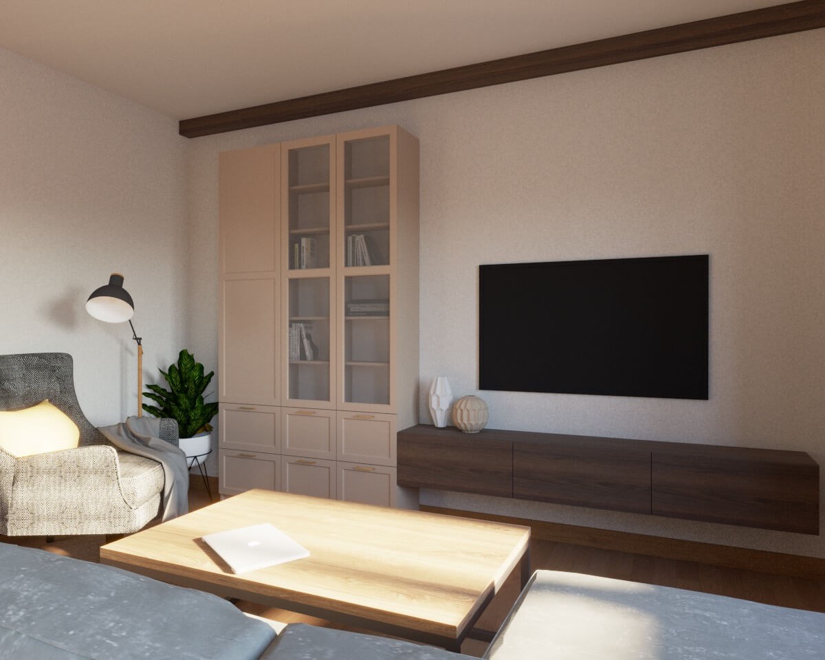 Шкаф книжный для гостиной фото