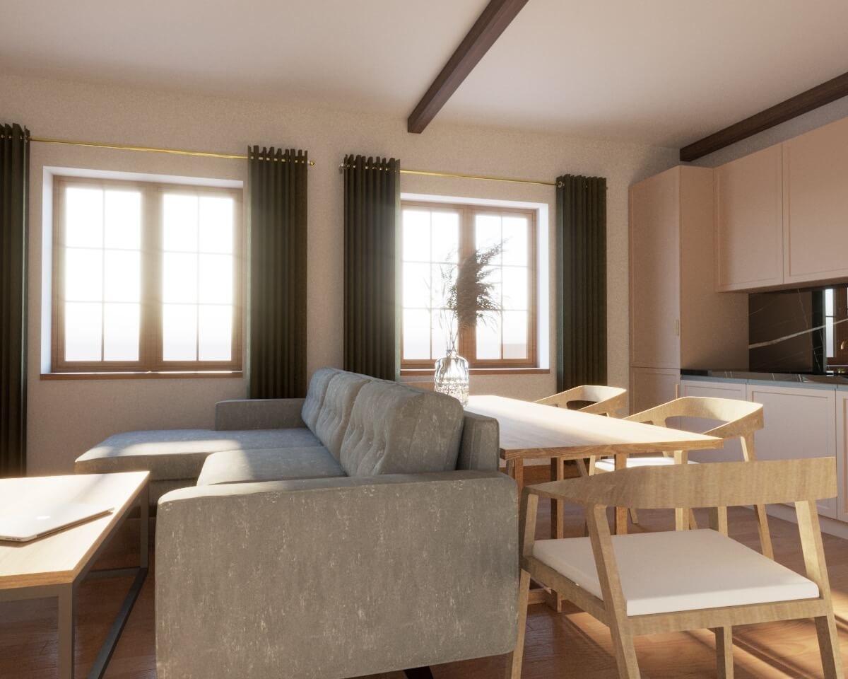 Корпусная мебель для большой студии фото