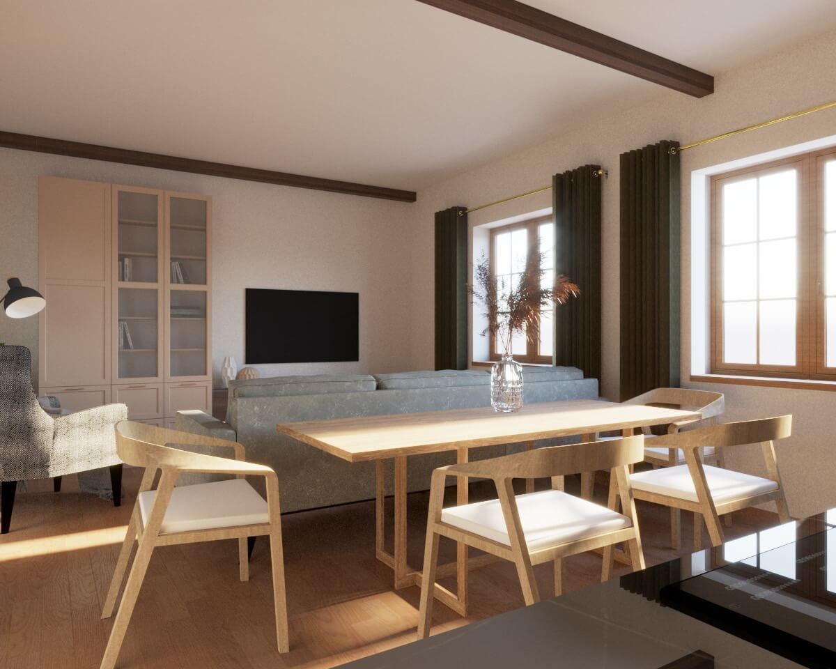 Кухня совмещенная с гостиной фото