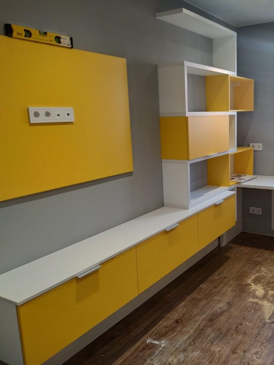 Мебель для детской Флоу вид на стенку фото