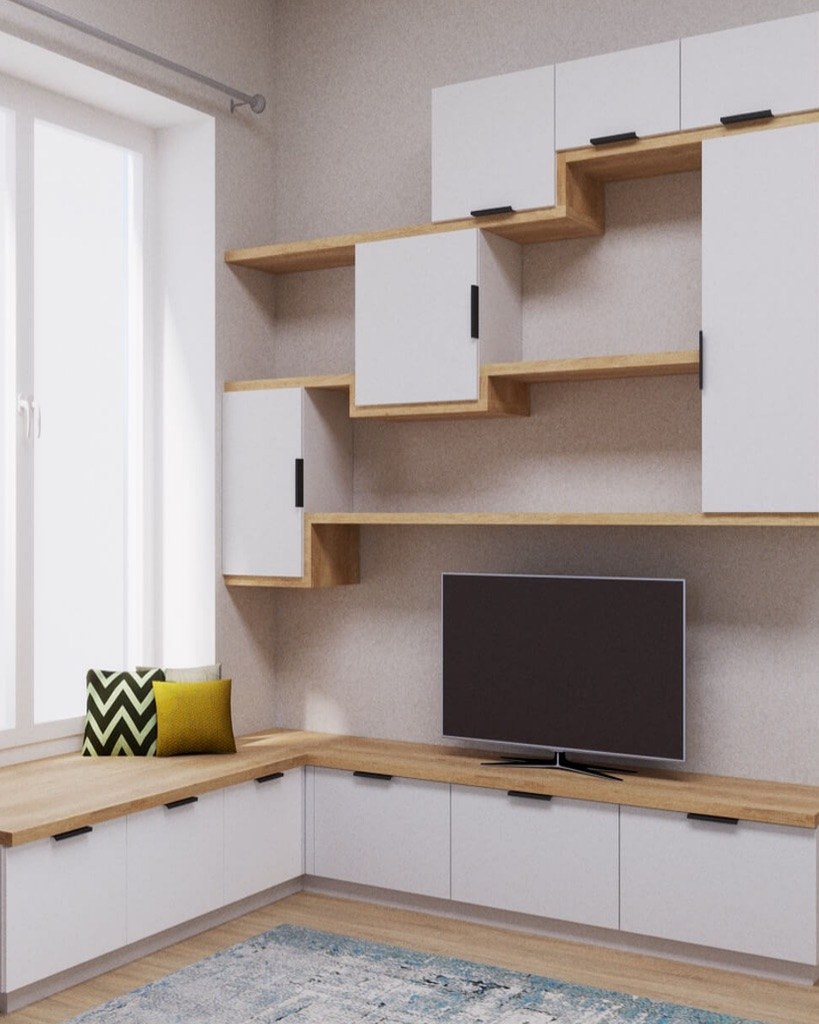 Стенка из коллекции мебели для гостиной Ирма фото