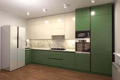 Кухня Темерия зеленого цвета