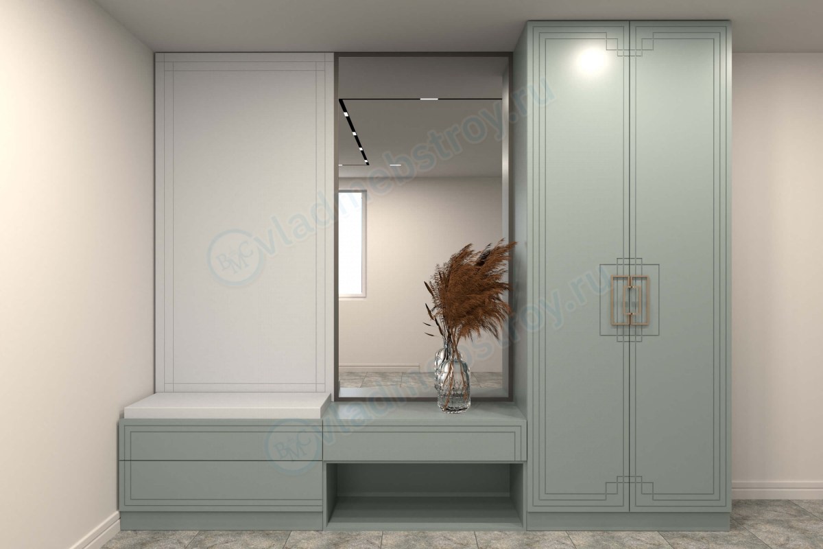 Прихожая с большим зеркалом Вимал