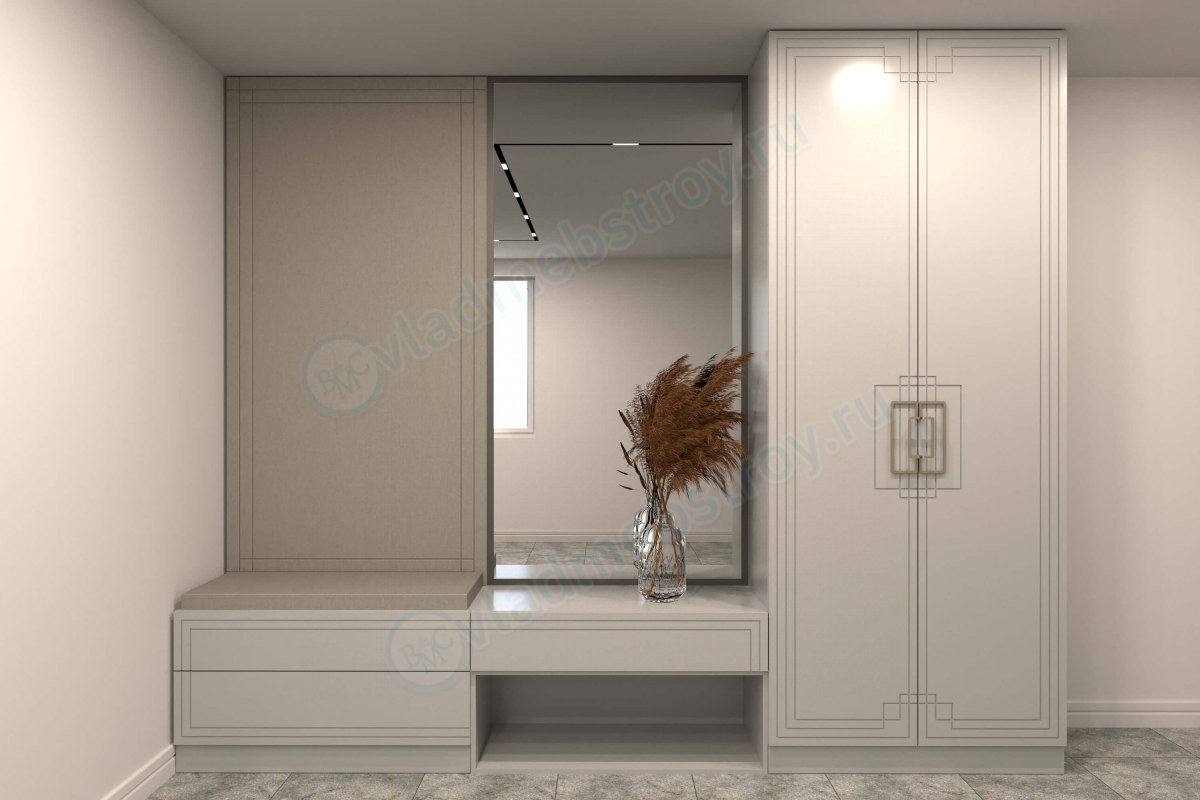 Прихожая Видал в белом цвете