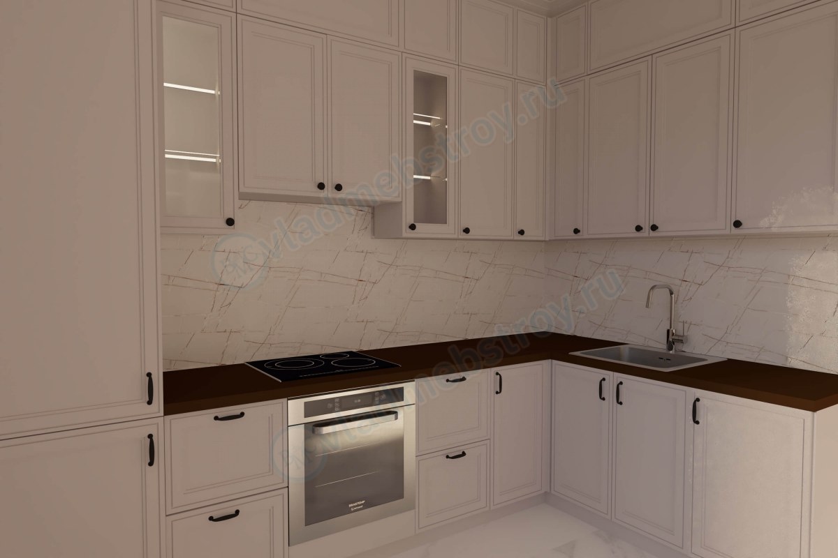 Угловая кухня Жардан в стиле модерн