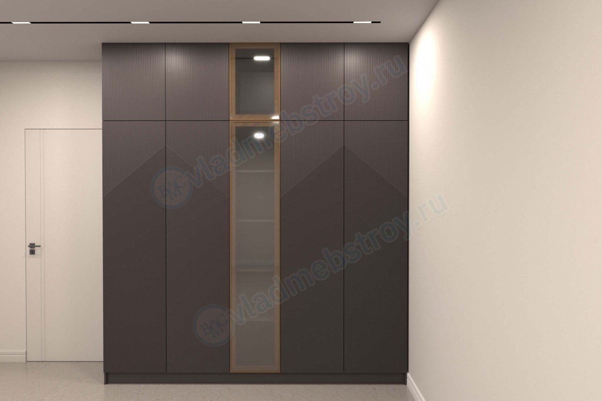 Шкаф Лидан в строгом цвете фасадов