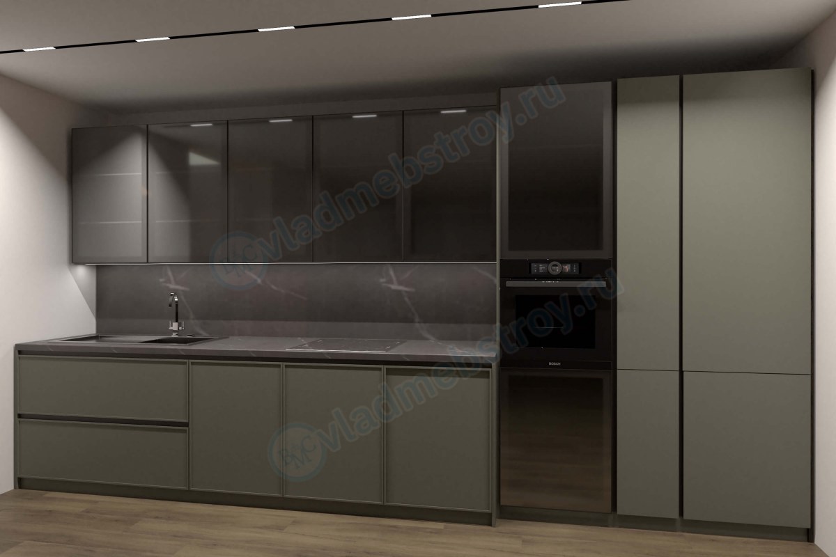 Строгий дизайн кухни