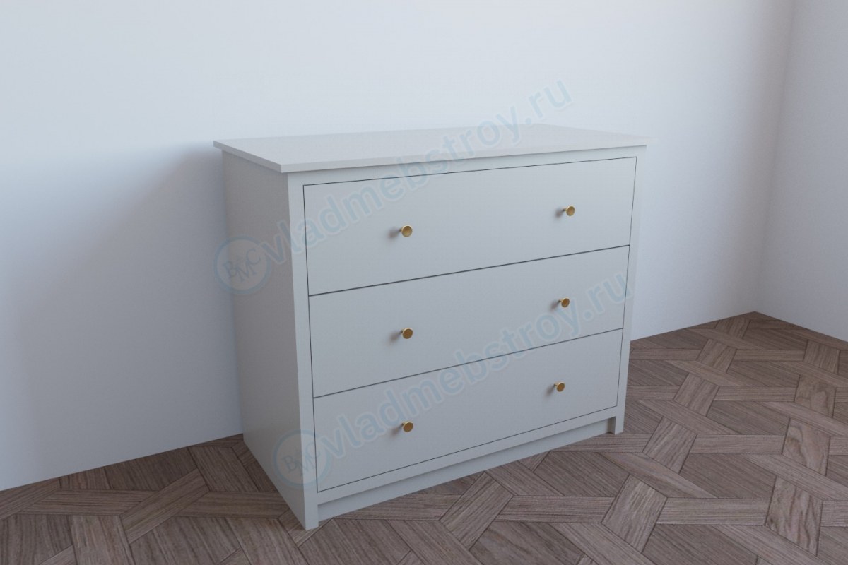 Комод Ханна с тремя ящиками фото