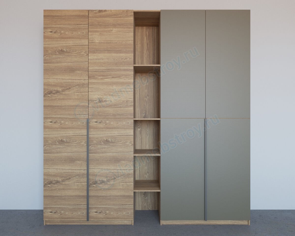 Шкаф интересной формы и цвета фото