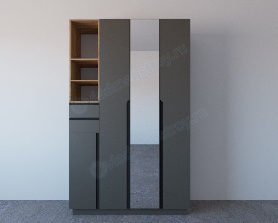 Удачный дизайн современного шкафа фото