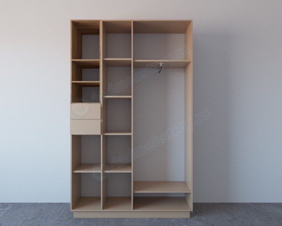 Наполнение распашного шкафа