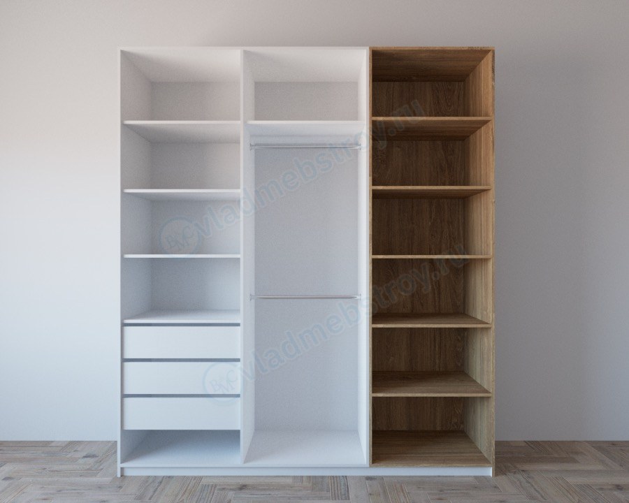 Внутрянка шкафа Трисс (полки и ящики)