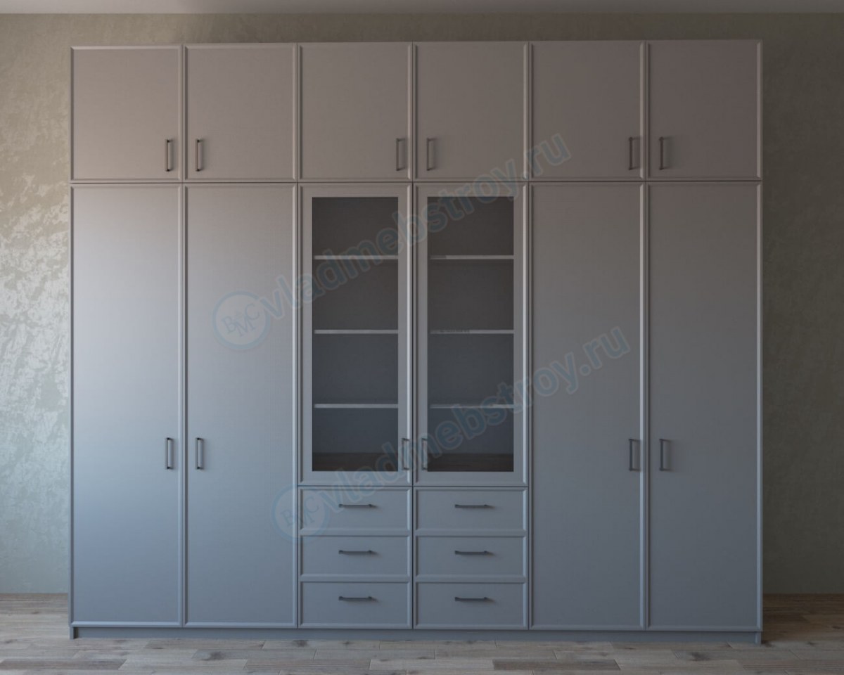 Большой 3 м шкаф с распашными дверцами