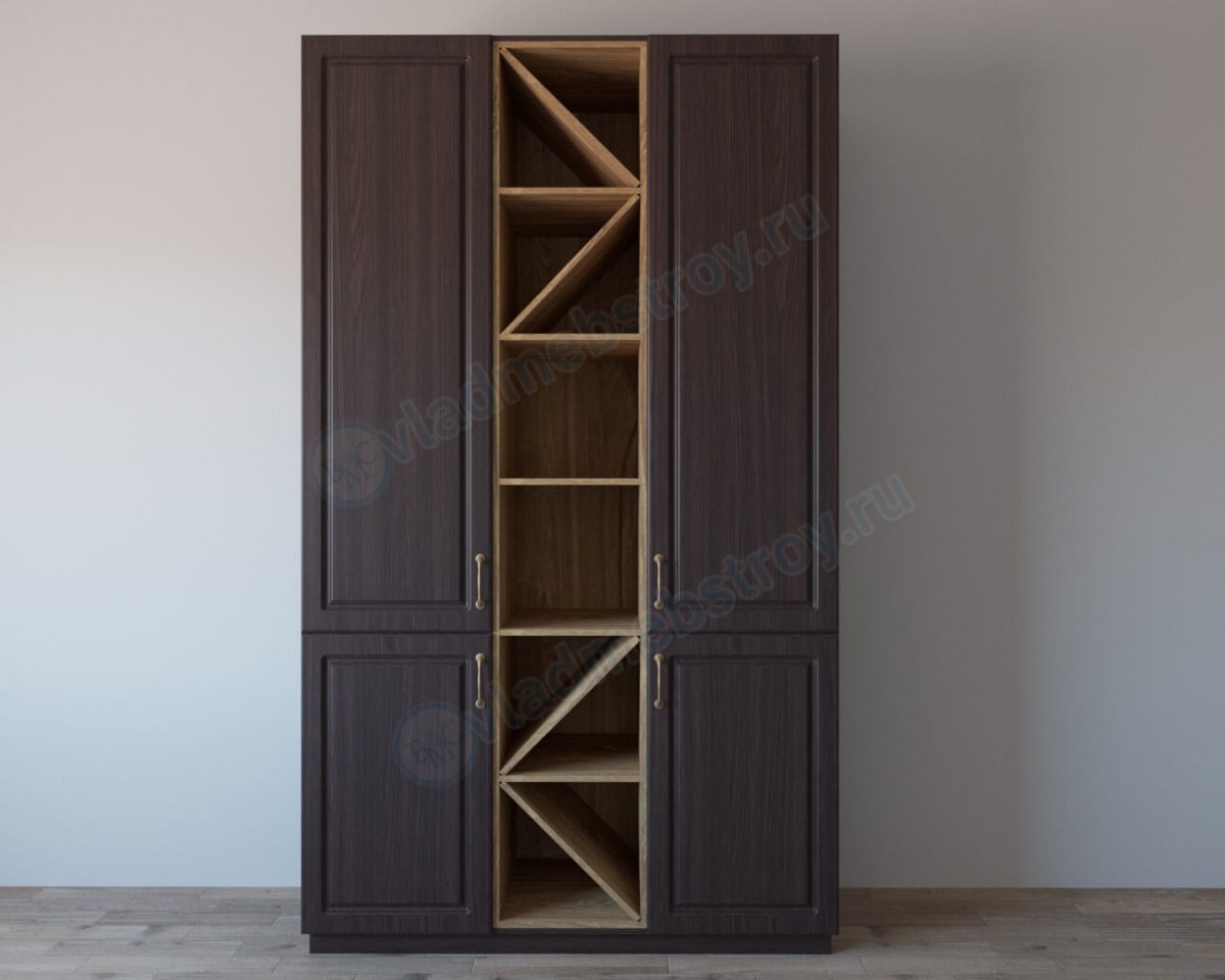 Темный классический шкаф фото