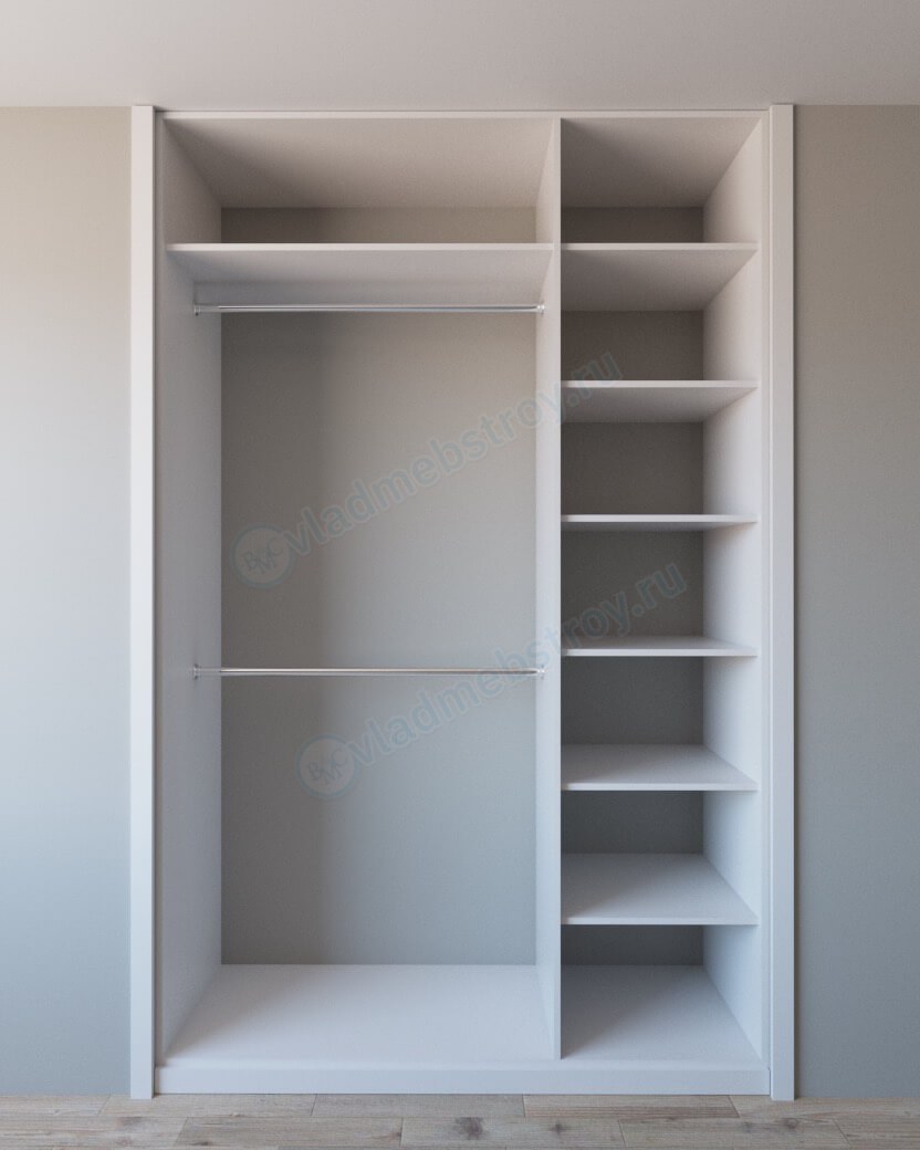 Два отделения в шкафе Марисса