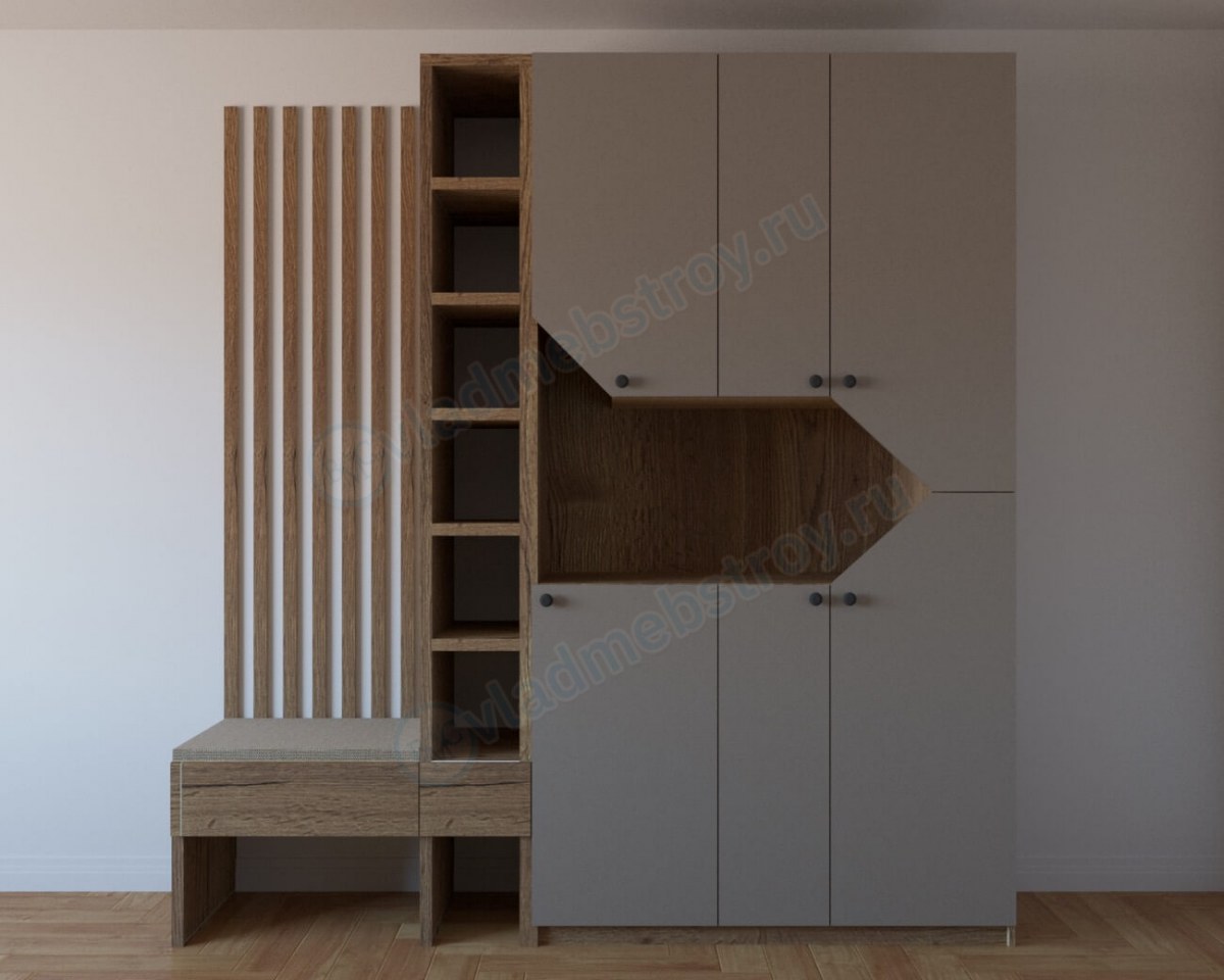 Неожиданная форма шкафа распашного