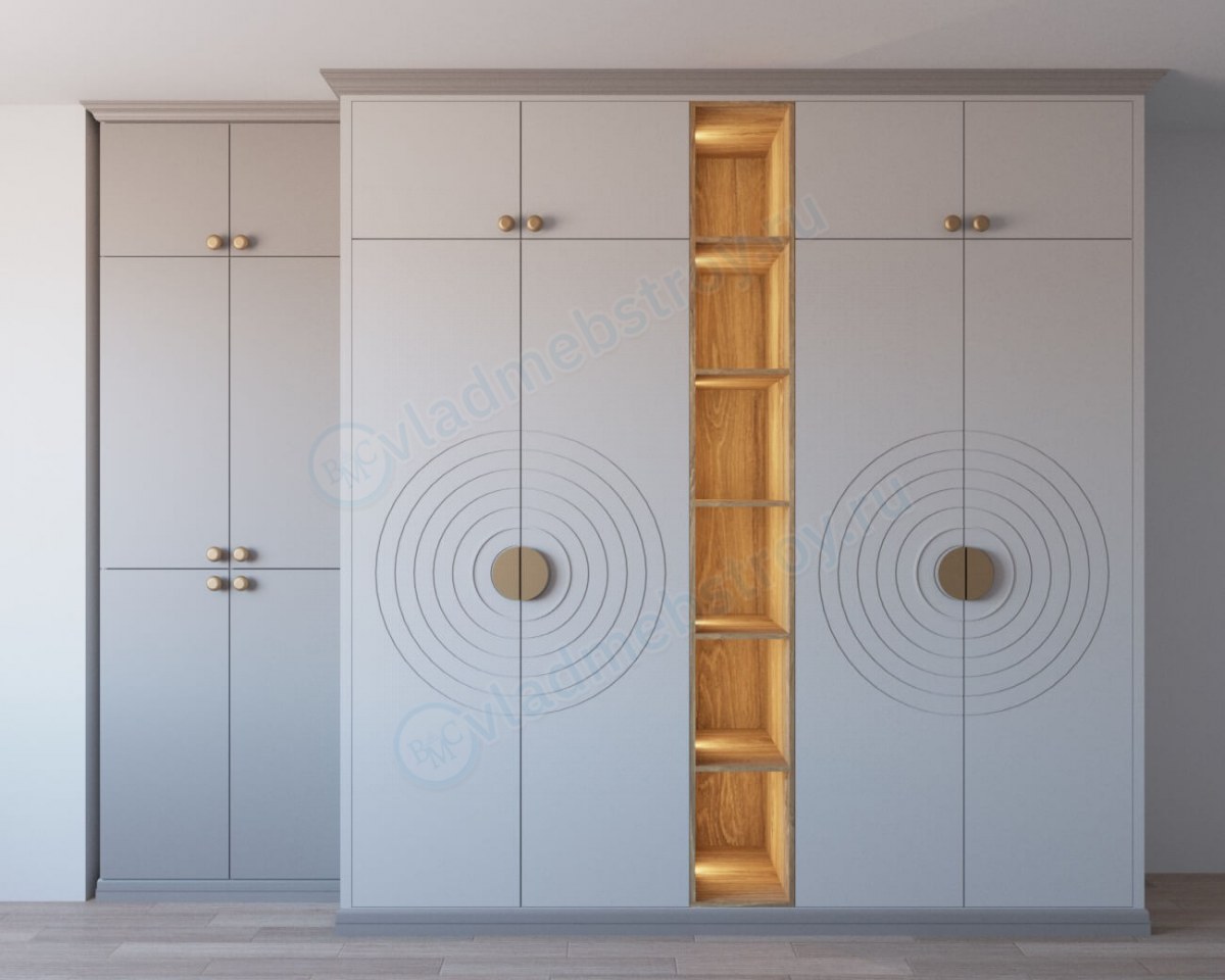 Распашной шкаф с крутым дизайном на заказ
