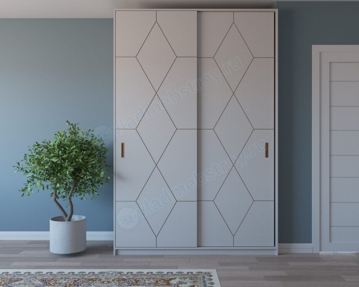 Красивый шкаф купе с двумя дверьми