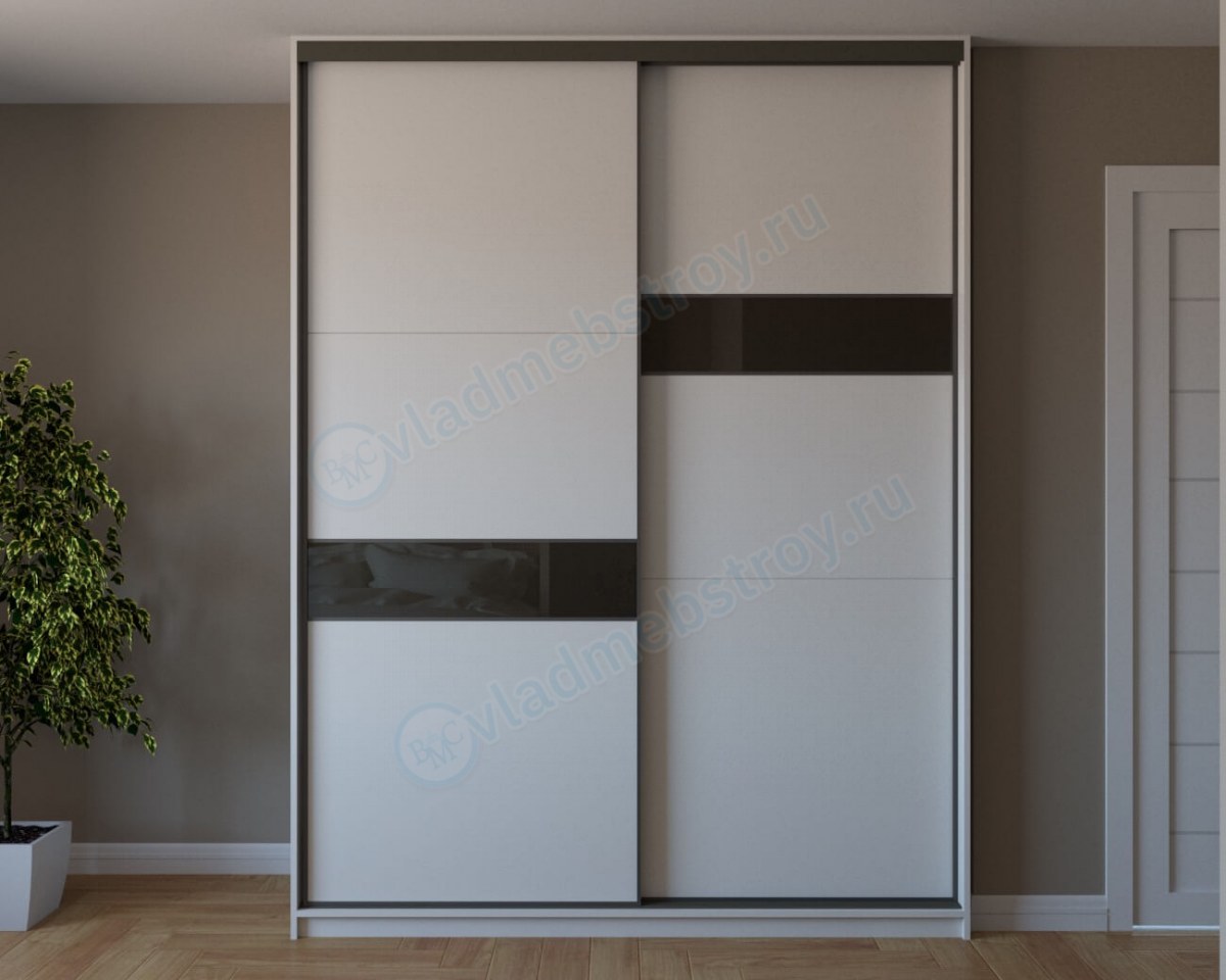 Симпатичный шкаф купе с 2-мя дверями