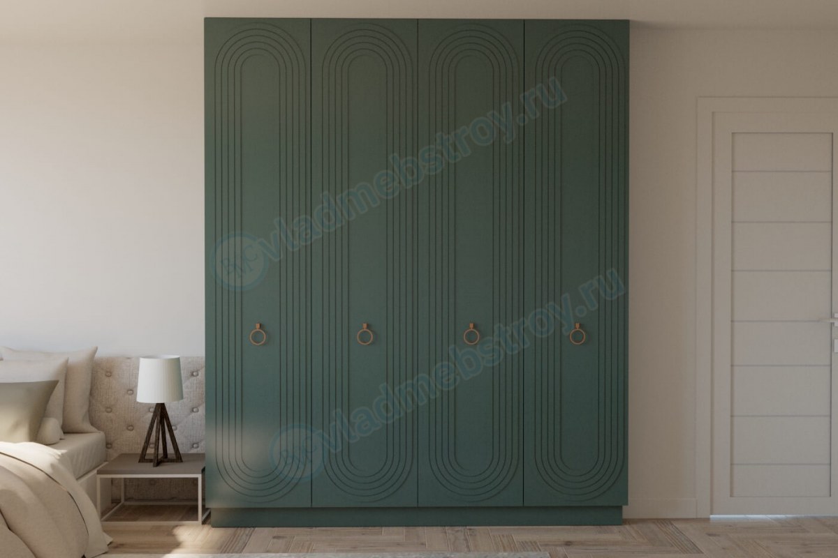 Темно зеленый оттенок шкафа