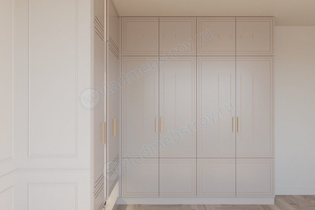 Угловой шкаф с распашными дверями