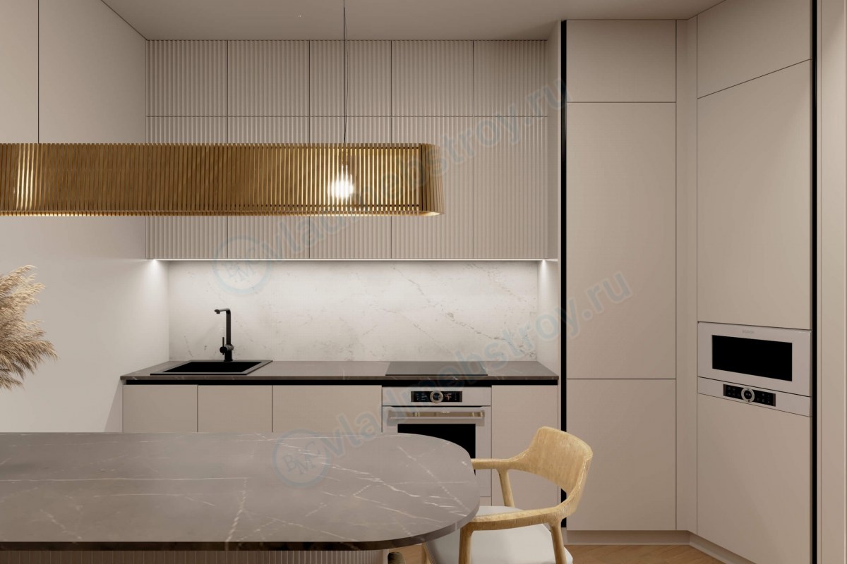 Кухонный гарнитур с островком на заказ