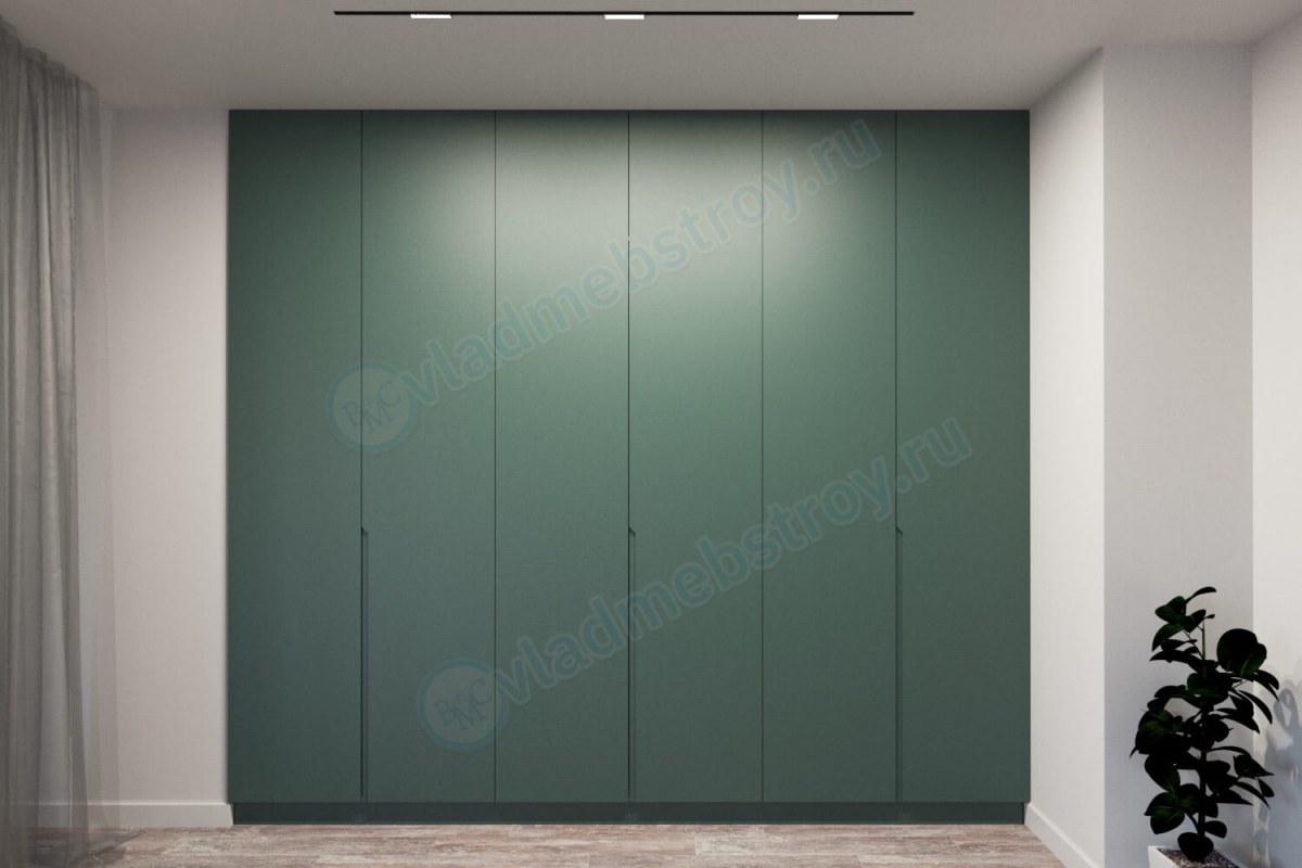 Интегрированная ручка на встроенном шкафе