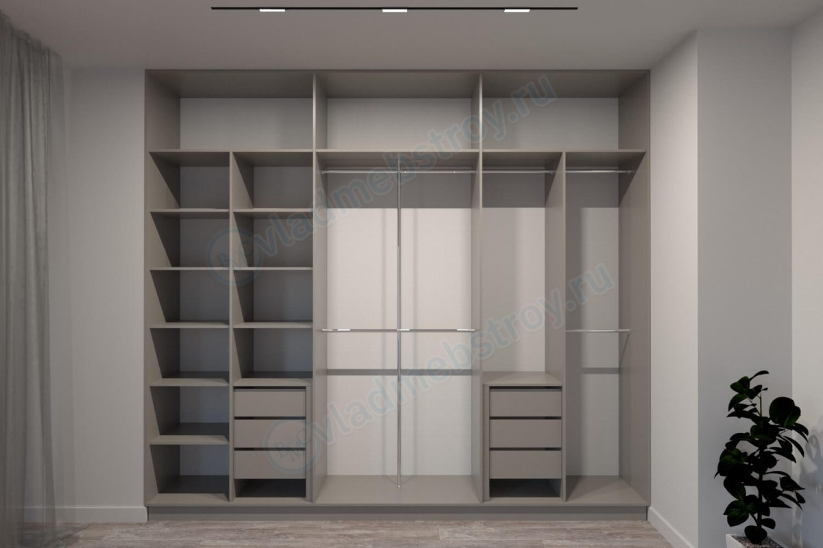 Шестидверный большой шкаф