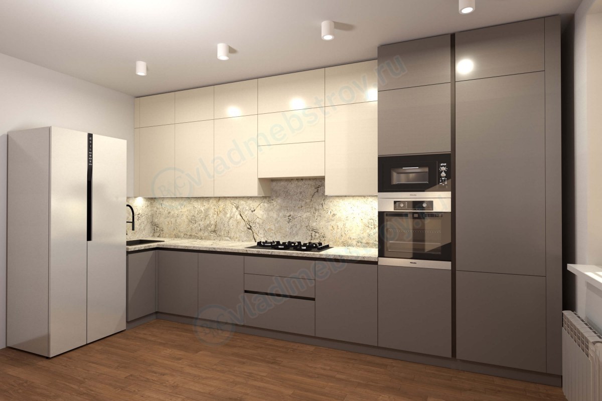 Угловой кухонный гарнитур на заказ во Владимире