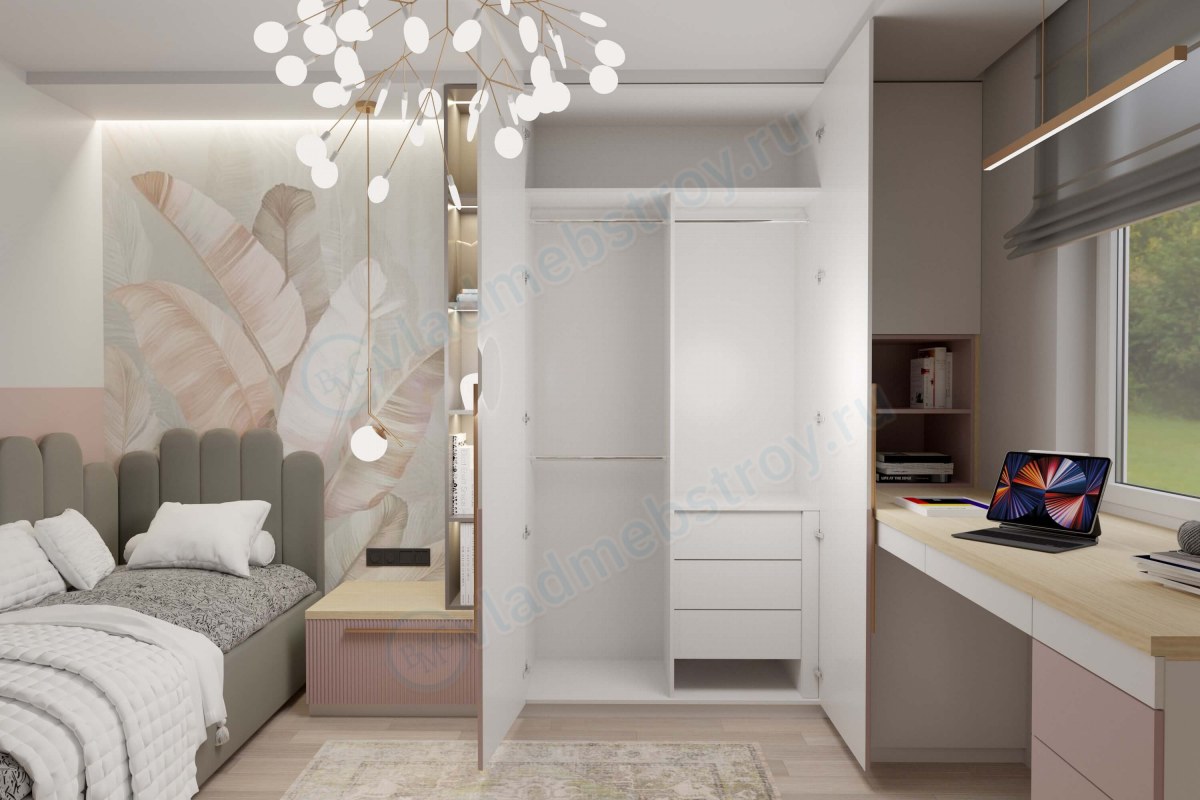 Распашной шкаф Игни с двумя дверцами