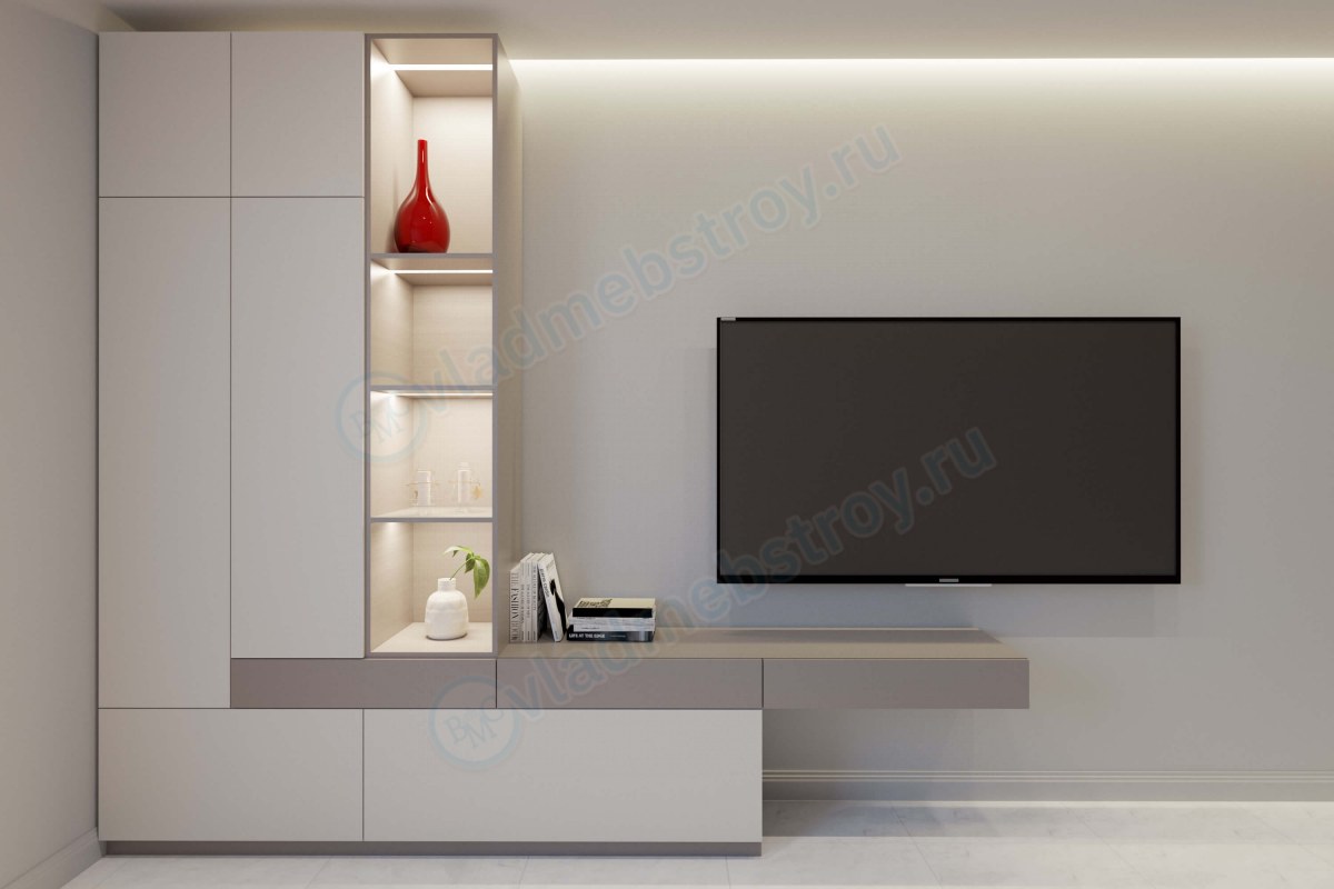 Белый распашной шкаф из ЛДСП