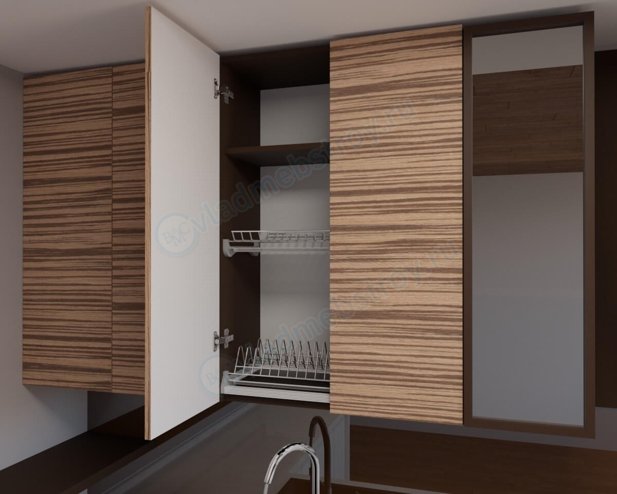 Кухня Файн светлая с подсветкой фото