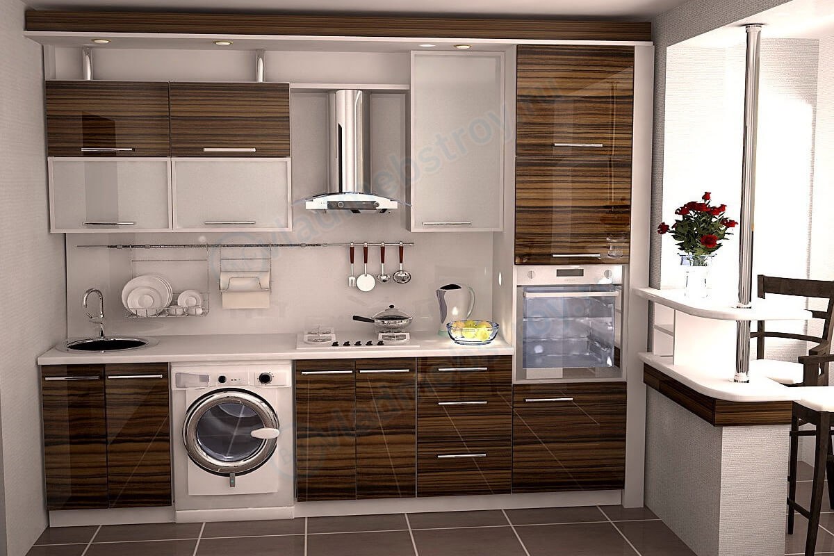 Кухня Лоти с барной стойкой фото