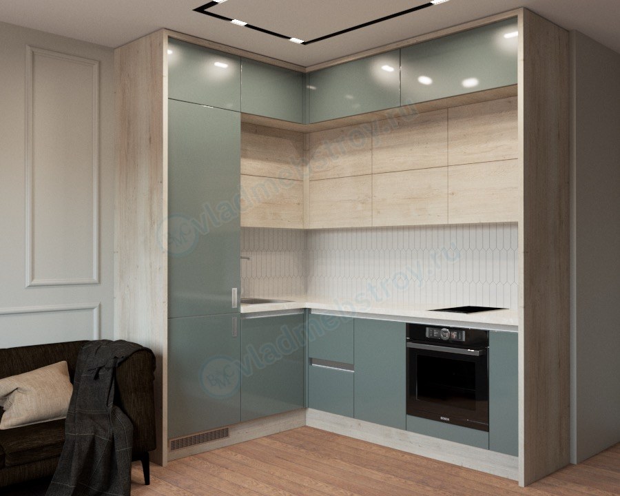 Миникухня Оксид фото (угловая)