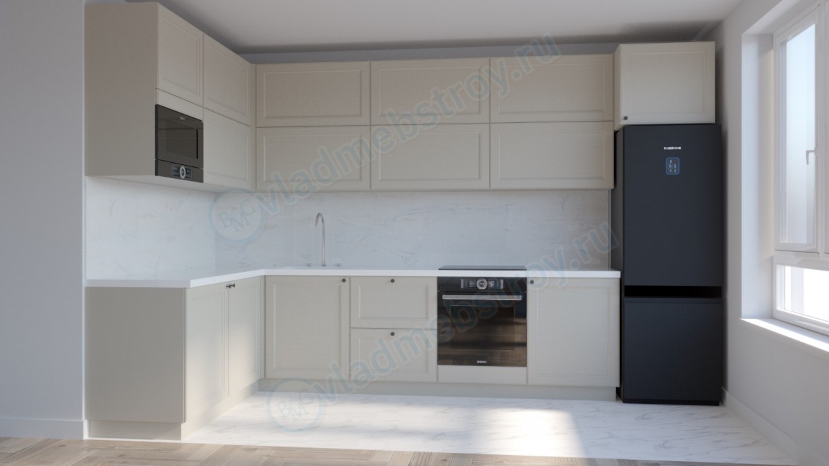 Кухня со столешницей из искусственного камня фото