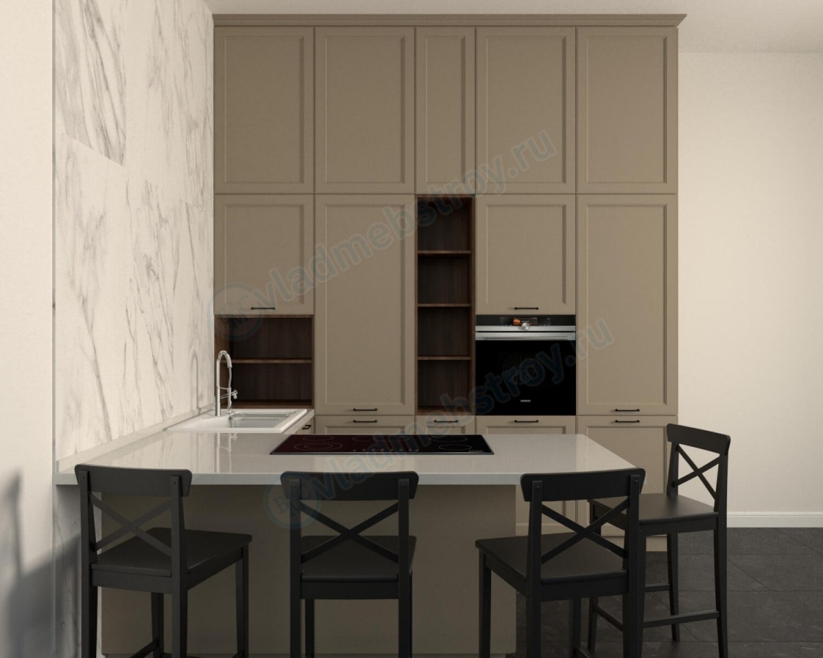 П-образная кухня Милан фото