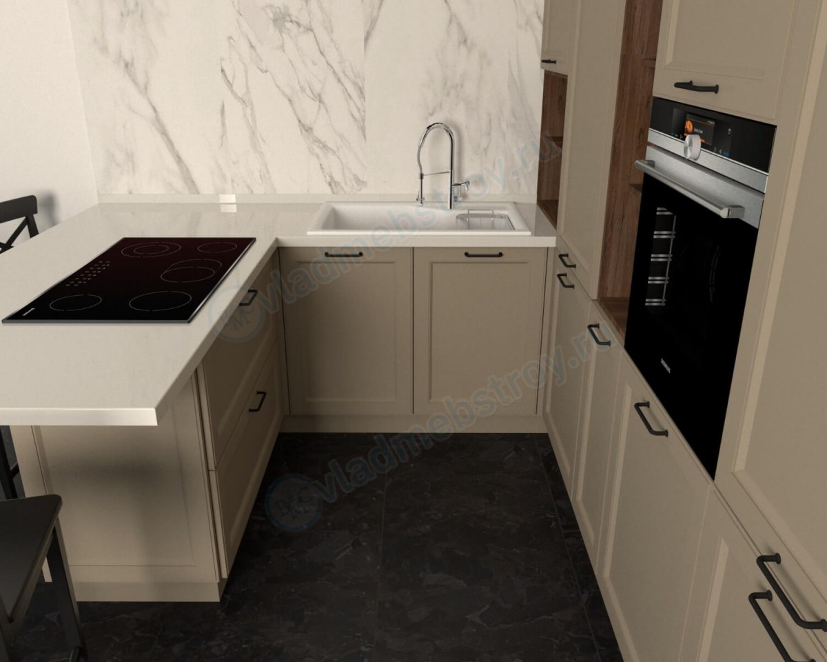 Общий вид кухни Милан (фото)