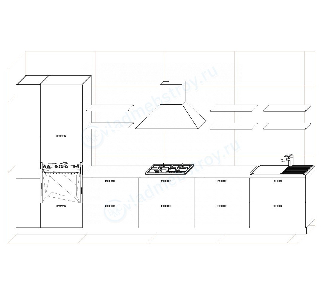Кухня Джерси макет-схема