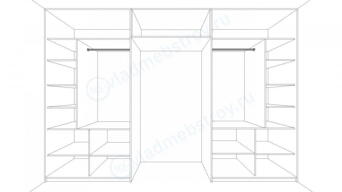 Распашной шкаф 9 схема