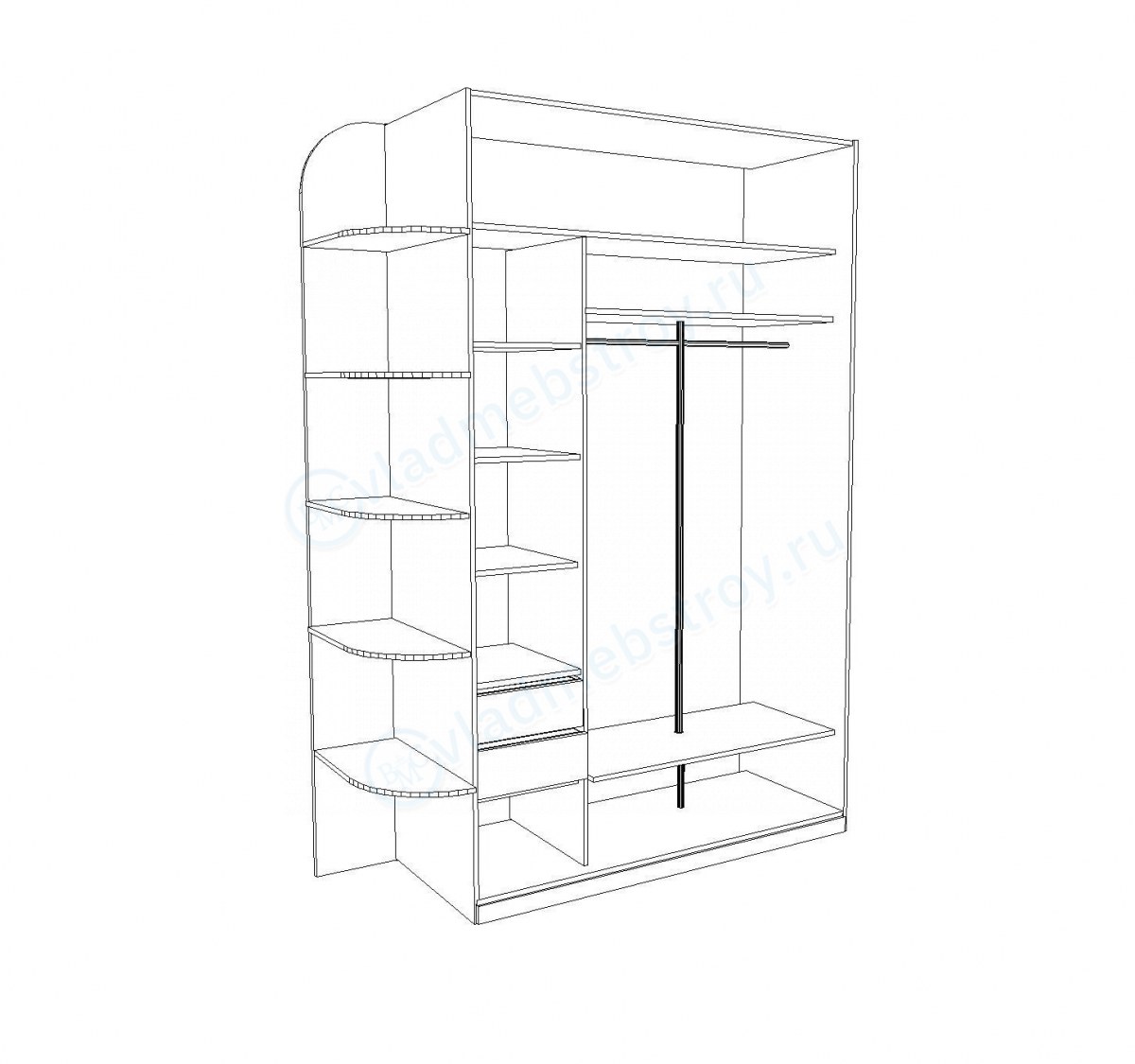 Схема шкаф-купе