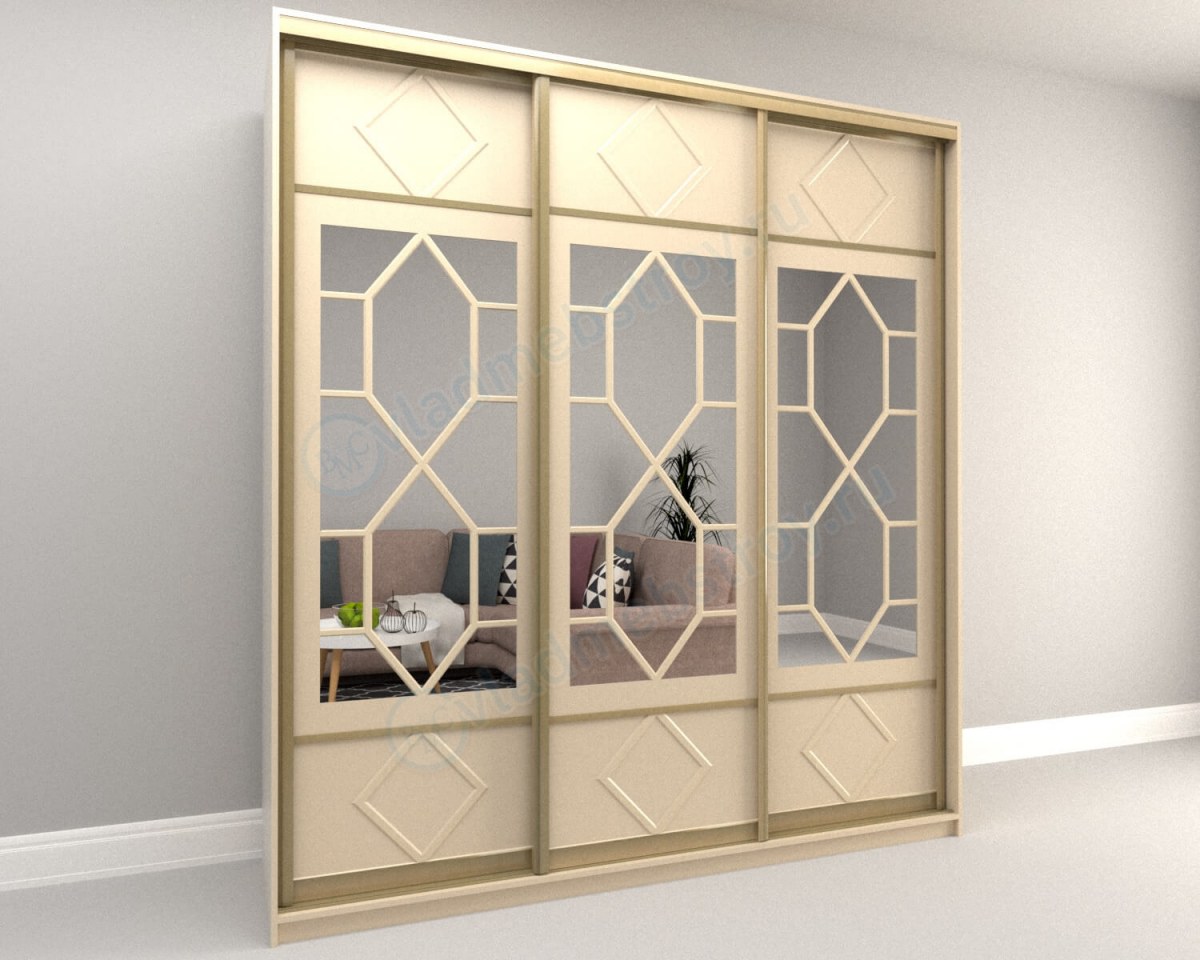 Шкаф-купе Леон вид сбоку