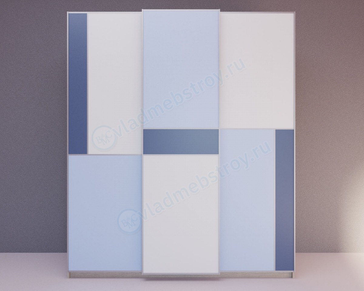 Яркий шкаф купе Пикассо фото