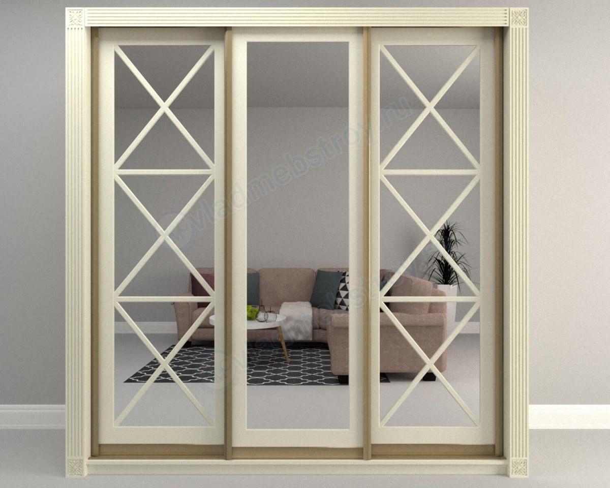 Шкаф-купе в классическом стиле Понте фото