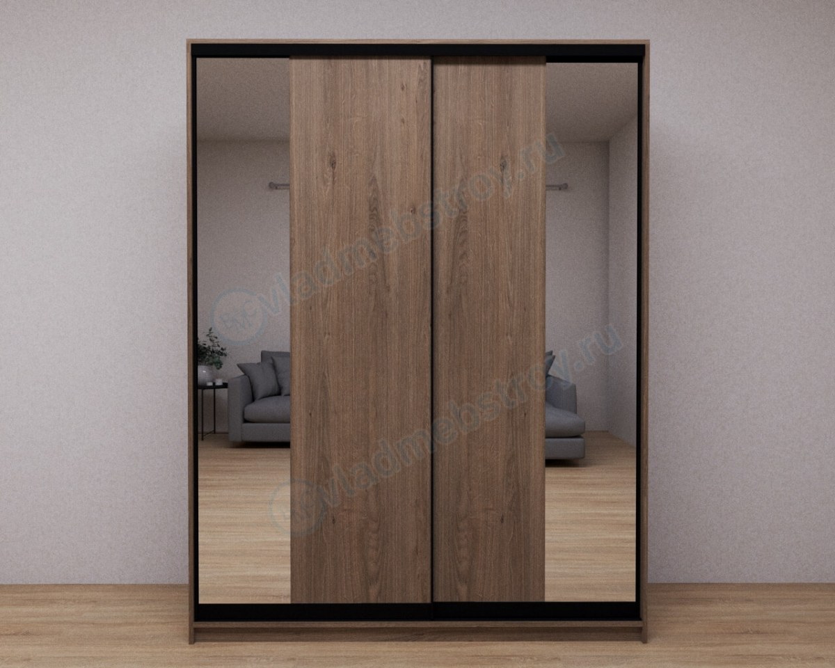 Шкаф-купе в темном цвете Блэр фото