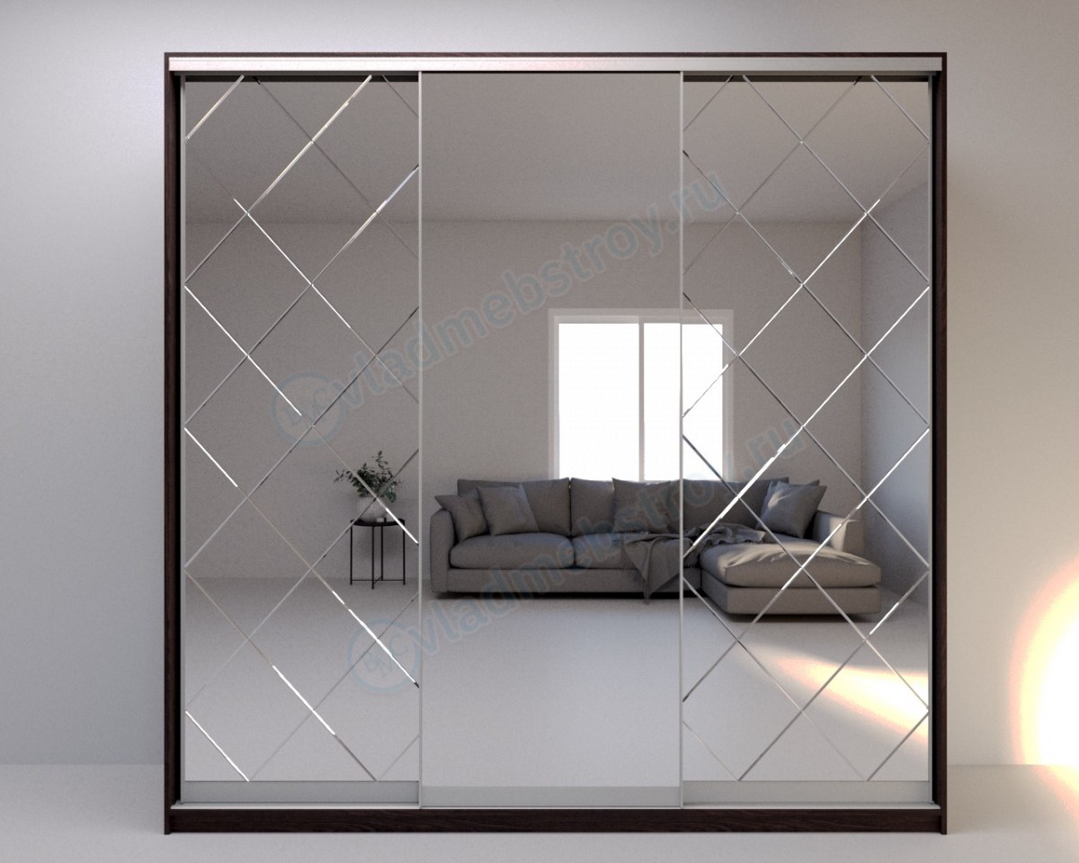 Шкаф купе с зеркалом Миррор фото