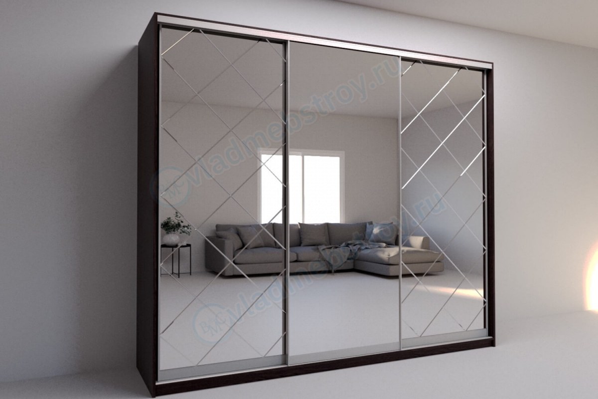 Современный шкаф-купе с зеркалом Миррор фото